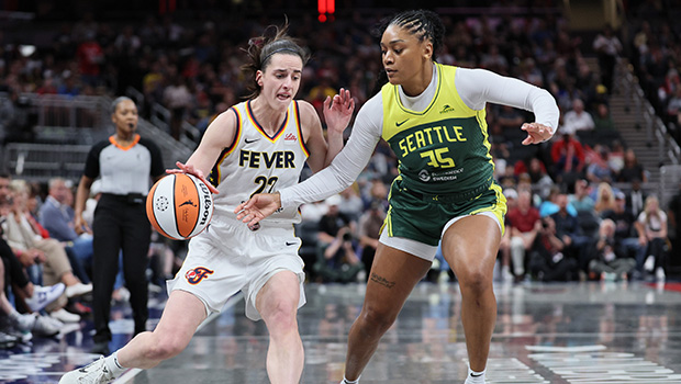 Caitlin Clark &amp; Victoria Vivians Have Intense Moment During WNBA Game