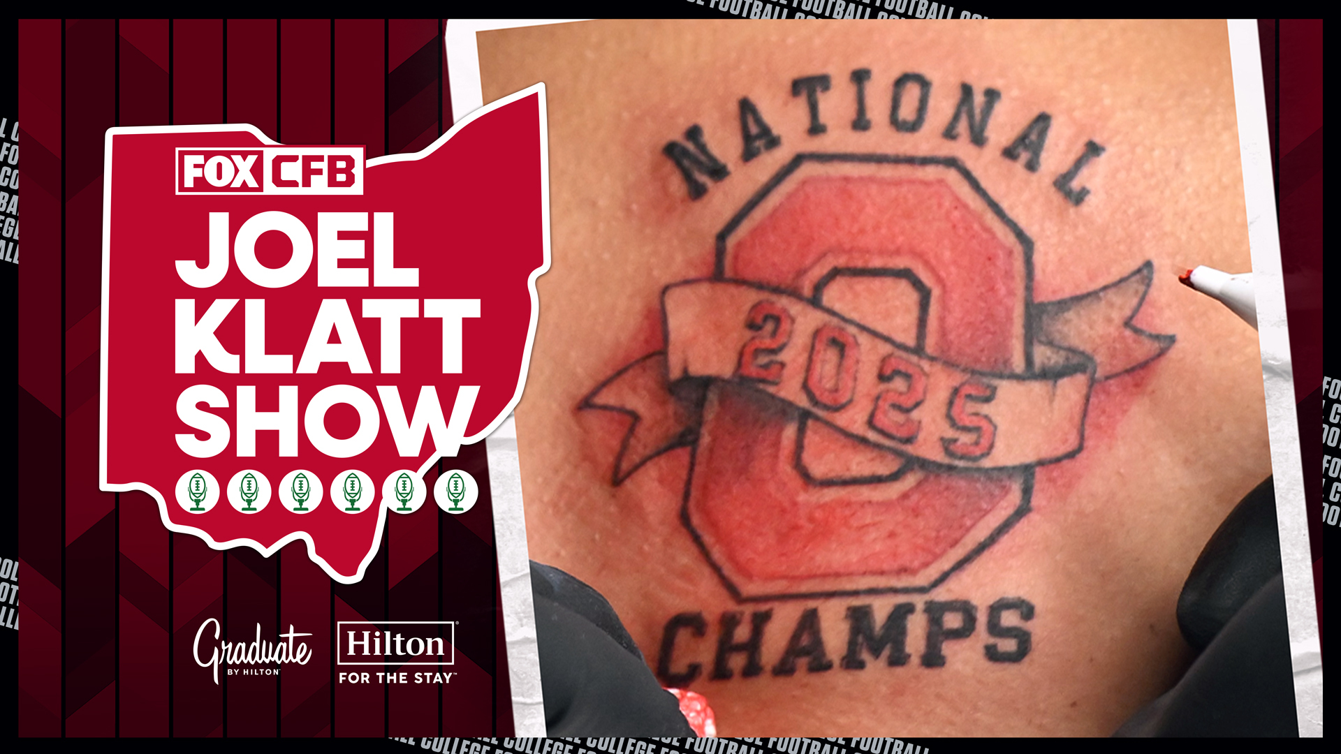 Buckeye Fan Gets Tattoo Live on 'The Joel Klatt Show'