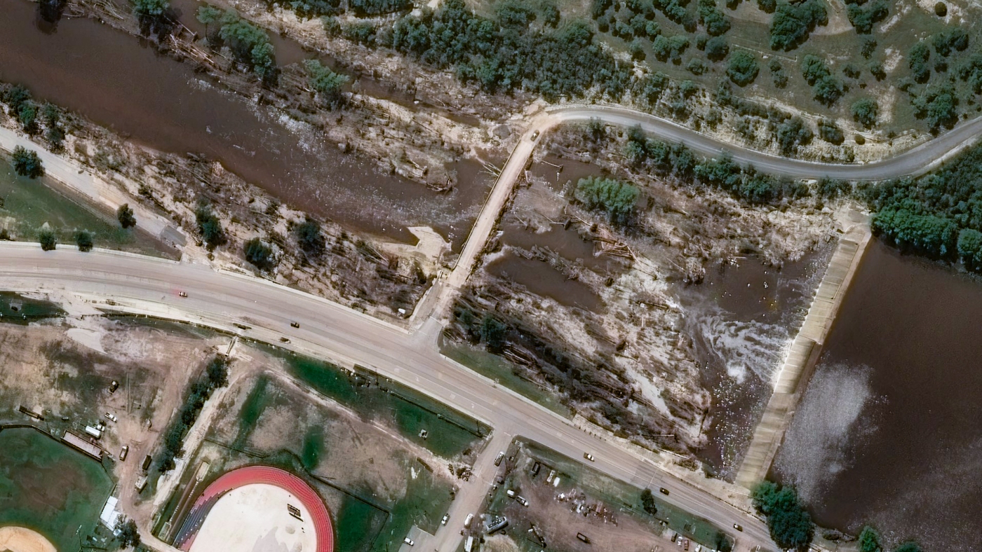 Photos: Before-and-after satellite images show extent of Texas flooding destruction